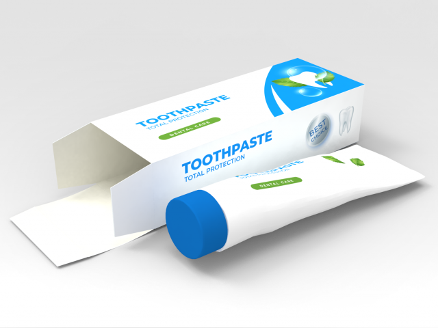 Tooth Paste 3Dモデル .c4d .max .obj .3ds .fbx .stl .blend 