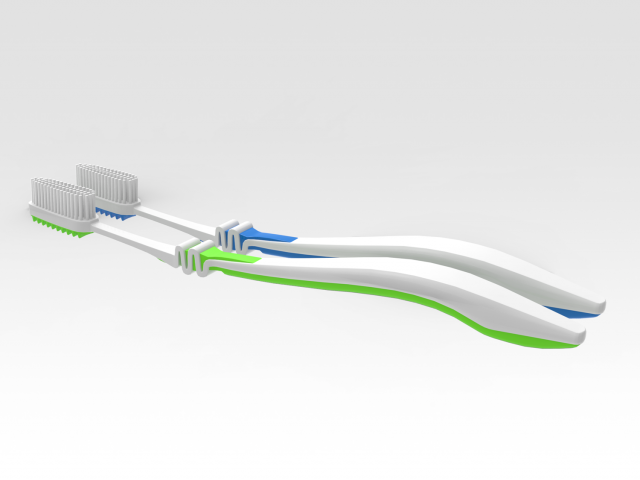 Toothbrush Model 3D .c4d .max .obj .3ds .fbx .stl .blend 