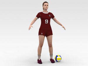 Volleyball Player 3D 模型