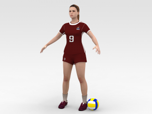 Volleyball Player 3Dモデル