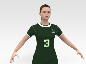 Volleyball Player 3D Model
