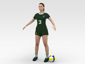 Volleyball Player 3D Model