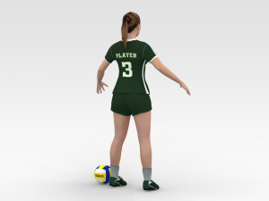 Volleyball Player 3D Model