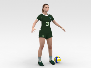 Volleyball Player 3D Model