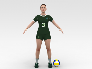 Volleyball Player 3D Model
