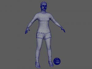 Volleyball Player 3D Model