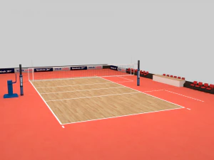 Volleyball Court 3D Model