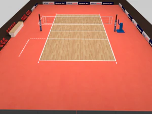 Volleyball Court 3D Model