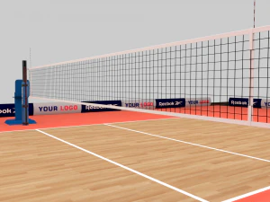 Volleyball Court 3D Model