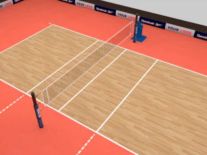 Volleyball Court 3D Model