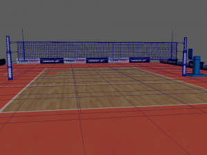 Volleyball Court Modelo 3D