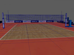 Volleyball Court 3D Model