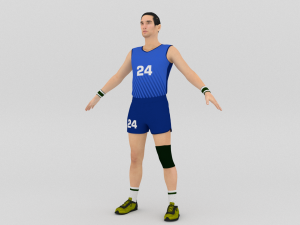 Volleyball Player 3D Model