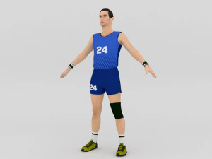 Volleyball Player 3D Model