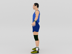 Volleyball Player 3D Model