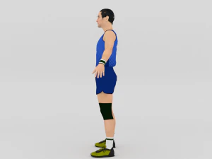Volleyball Player 3D Model