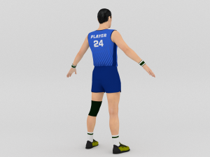 Volleyball Player 3D Model