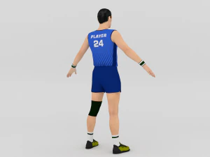 Volleyball Player 3D Model