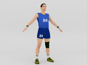 Volleyball Player 3D Model