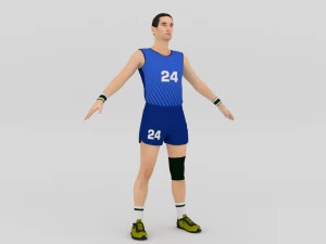 Volleyball Player 3D Model