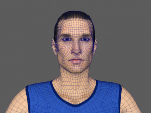 Volleyball Player 3D Model