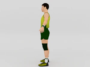 Jogador de voleibol Modelo 3D
