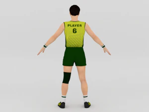 Jogador de voleibol Modelo 3D