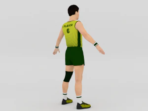 Jogador de voleibol Modelo 3D