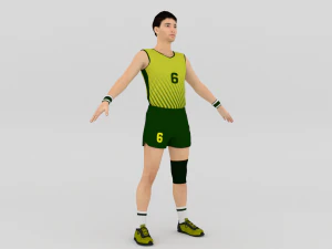 Jogador de voleibol Modelo 3D