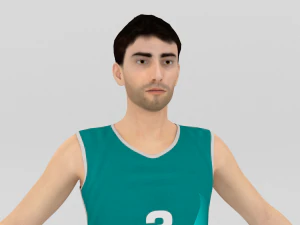 Jogador de voleibol Modelo 3D
