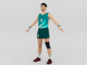 Jogador de voleibol Modelo 3D