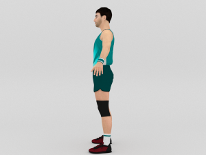 Volleyball Player 3D 模型
