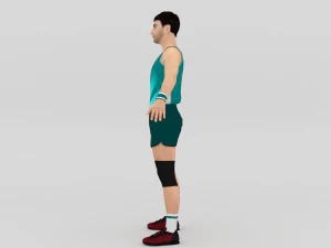 Jogador de voleibol Modelo 3D