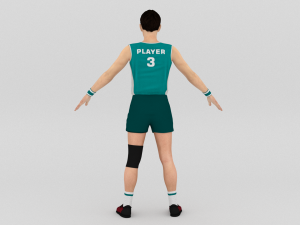 Volleyball Player 3D 模型