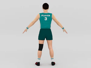 Jogador de voleibol Modelo 3D