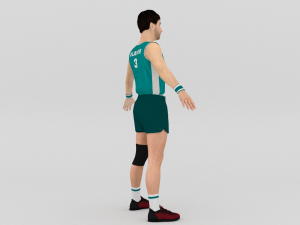 Volleyball Player 3D 模型
