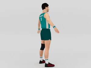 Jogador de voleibol Modelo 3D
