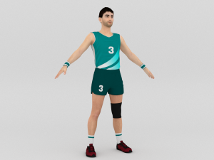 Volleyball Player 3D 模型