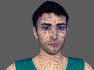 Jogador de voleibol Modelo 3D