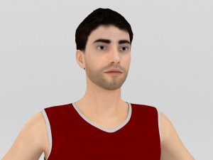 Volleyball Player 3D Model