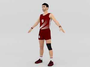 Volleyball Player 3D Model