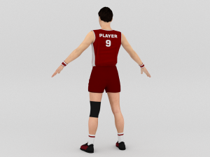 Volleyball Player 3D Model