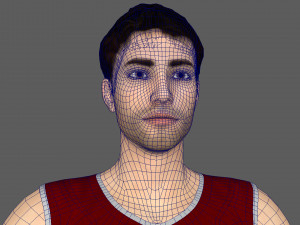 Volleyball Player 3D Model