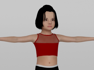 Young girl 3D Model