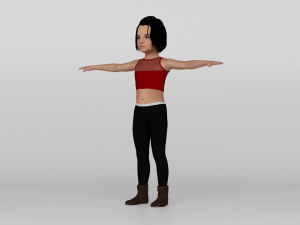 Young girl 3D Model