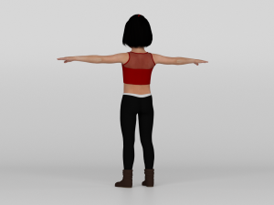 Young girl 3D Model