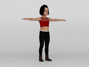 Young girl 3D Model