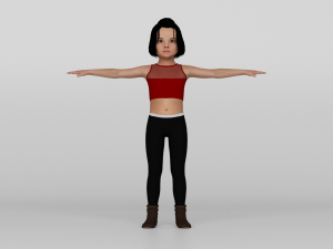 Young girl 3D Model