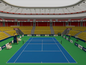 网球场 3D 模型