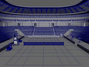 Tennis Stadium 3D Model